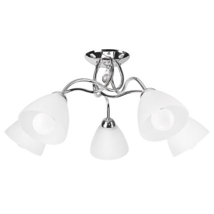 Vägglampa  MIRANDA 1xE27/60W/230V skinande krom