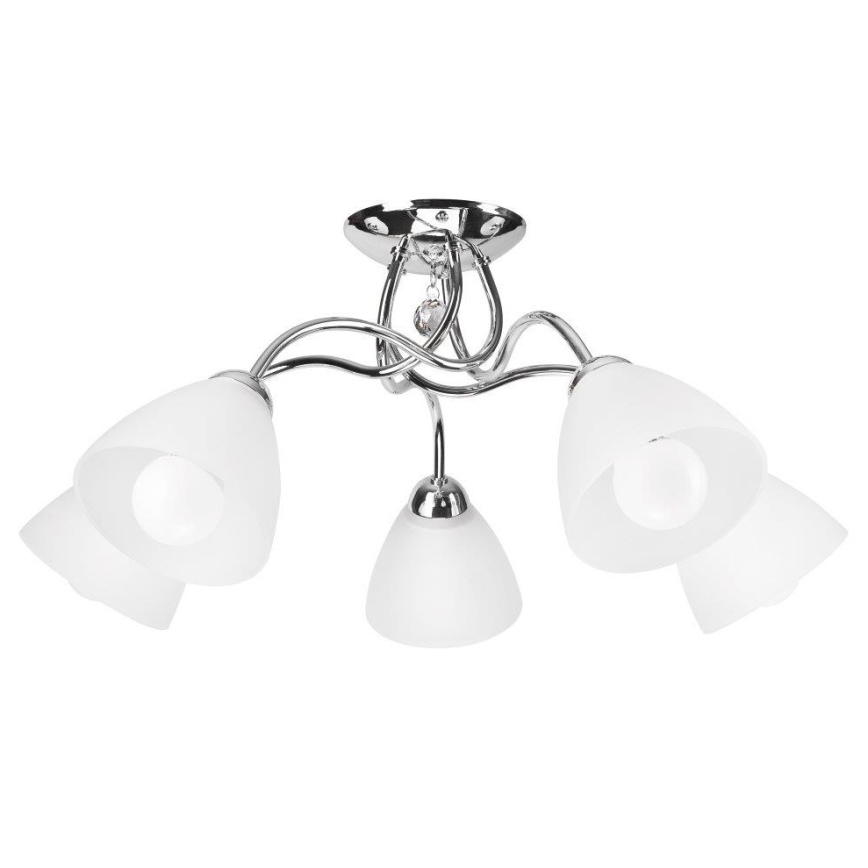 Vägglampa  MIRANDA 1xE27/60W/230V skinande krom