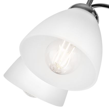 Vägglampa  MIRANDA 1xE27/60W/230V skinande krom