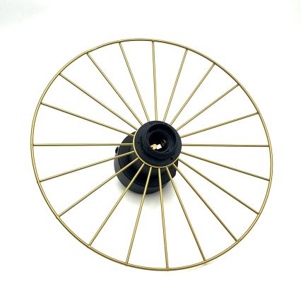 Vägglampa MONTANA 1xE27/15W/230V diameter 30 cm guld