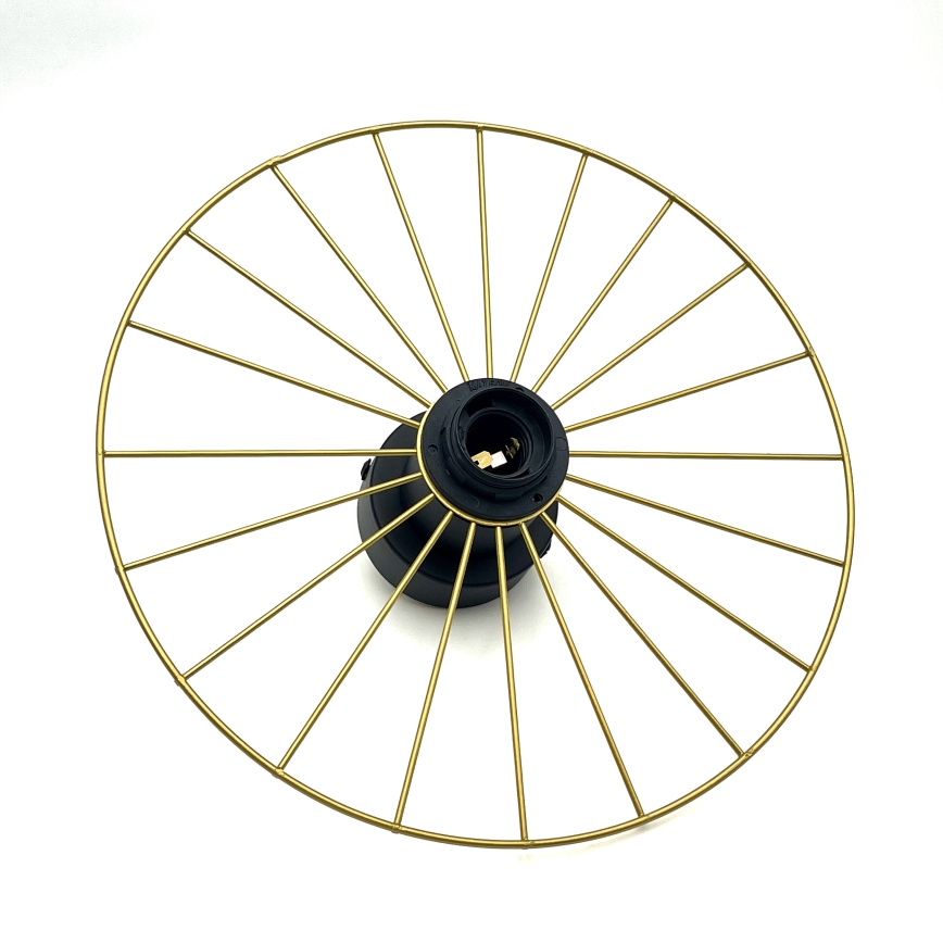 Vägglampa MONTANA 1xE27/15W/230V diameter 30 cm guld