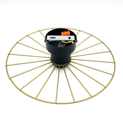 Vägglampa MONTANA 1xE27/15W/230V diameter 30 cm guld