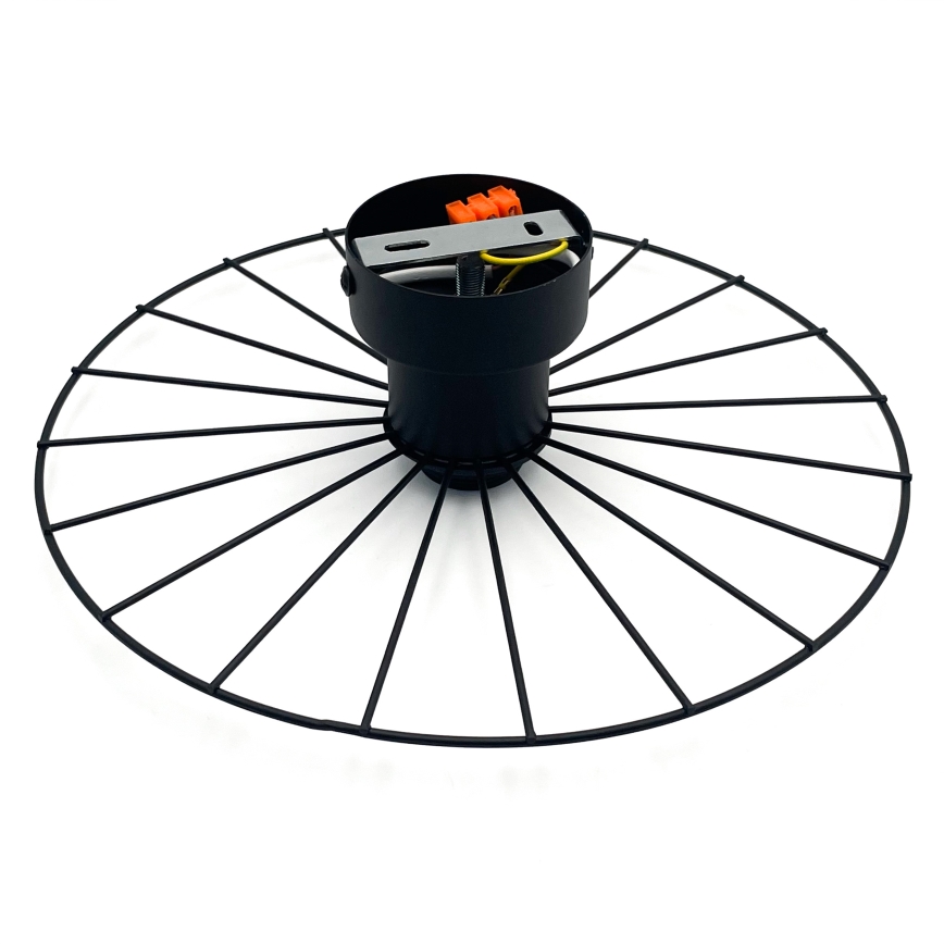 Vägglampa MONTANA 1xE27/15W/230V diameter 30 cm svart