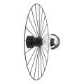 Vägglampa MONTANA 1xE27/15W/230V diameter 45 cm svart