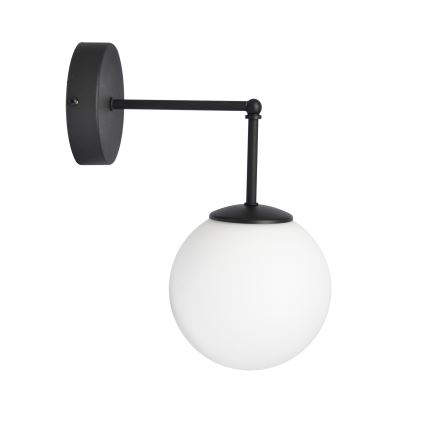 Vägglampa MOON 1xE27/15W/230V svart