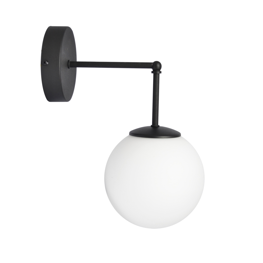 Vägglampa MOON 1xE27/15W/230V svart