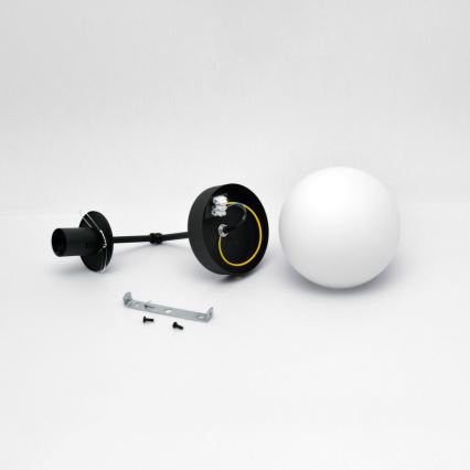 Vägglampa MOON 1xE27/15W/230V svart