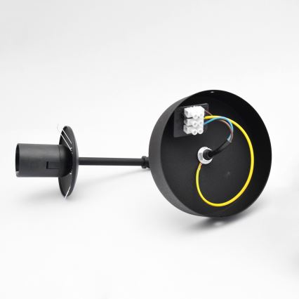 Vägglampa MOON 1xE27/15W/230V svart