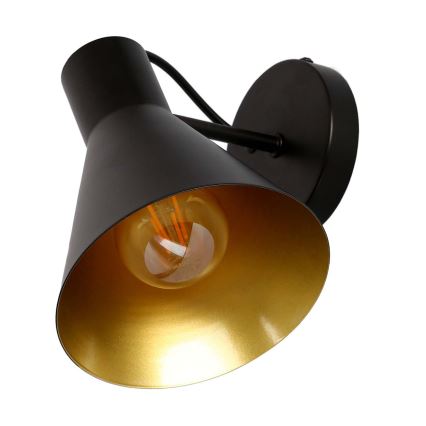 Vägglampa MORE 1xE27/40W/230V svart