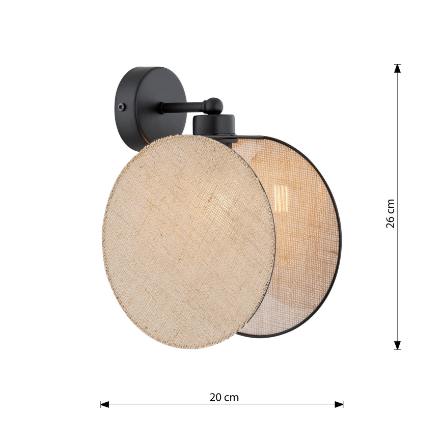 Vägglampa MOTIF 1xE14/10W/230V beige