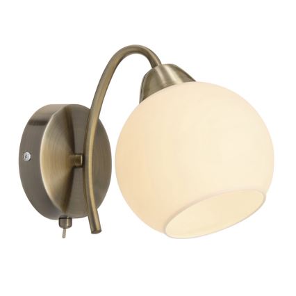 Vägglampa NESTOR 1xE27/40W/230V mässing