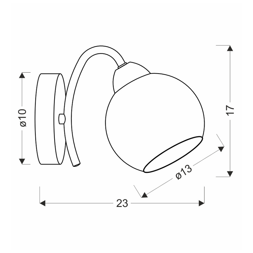 Vägglampa NESTOR 1xE27/40W/230V mässing