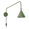 Vägglampa NOX 1xE14/10W/230V grön
