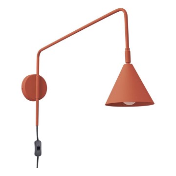 Vägglampa NOX 1xE14/10W/230V orange