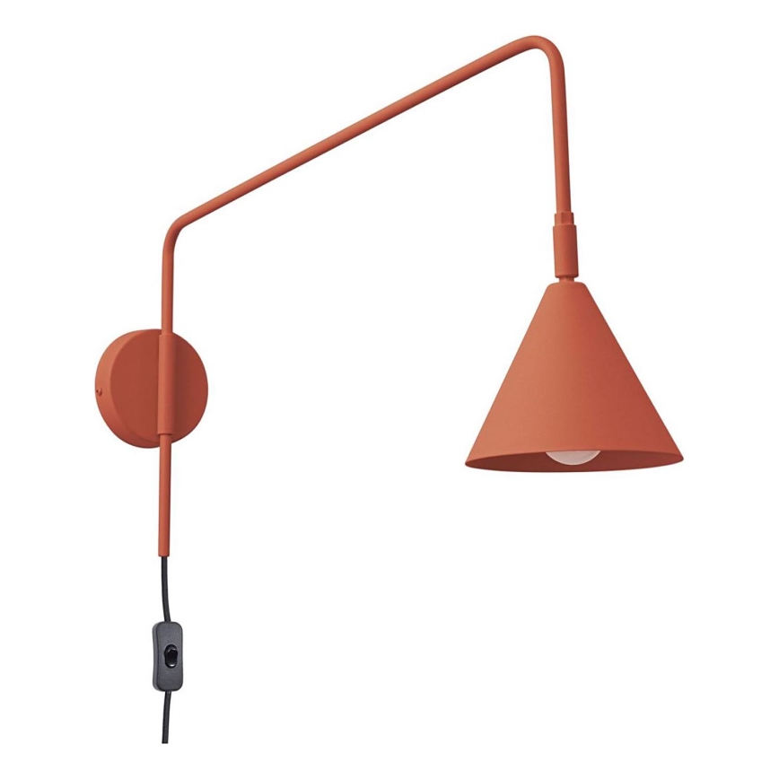 Vägglampa NOX 1xE14/10W/230V orange