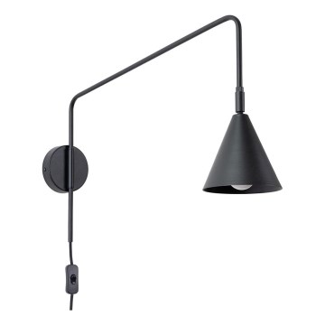 Vägglampa NOX 1xE14/10W/230V svart