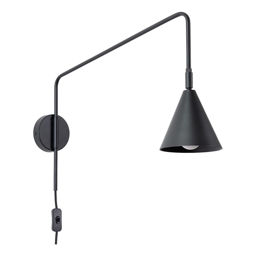 Vägglampa NOX 1xE14/10W/230V svart