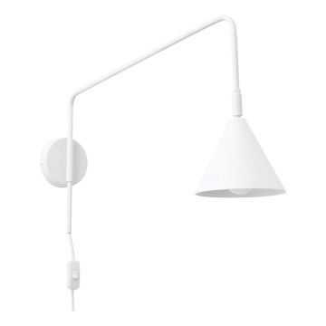 Vägglampa NOX 1xE14/10W/230V vit