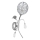 Vägglampa ORLEAN 1xE14/10W/230V skinande krom