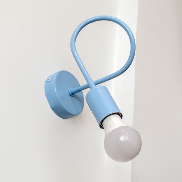 Vägglampa OXFORD 1xE27/15W/230V blå