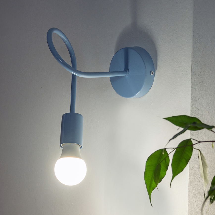 Vägglampa OXFORD 1xE27/15W/230V blå