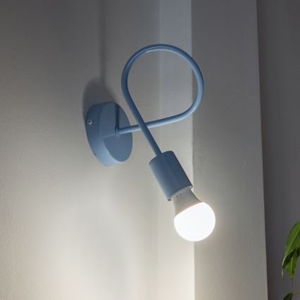 Vägglampa OXFORD 1xE27/15W/230V blå