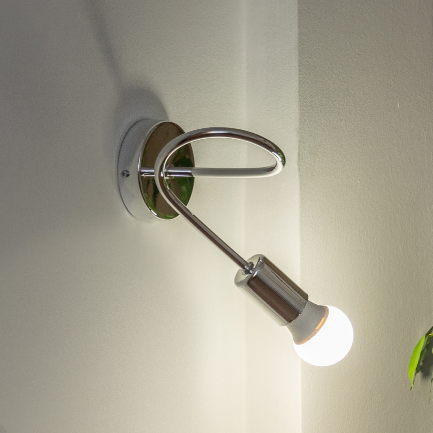 Vägglampa OXFORD 1xE27/15W/230V blank krom