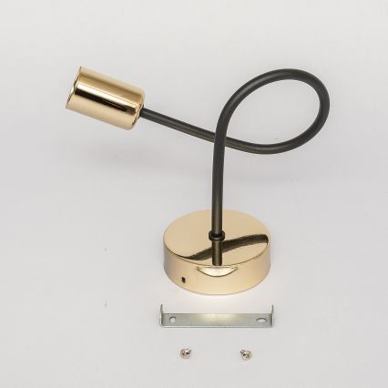 Vägglampa OXFORD 1xE27/15W/230V guld/svart