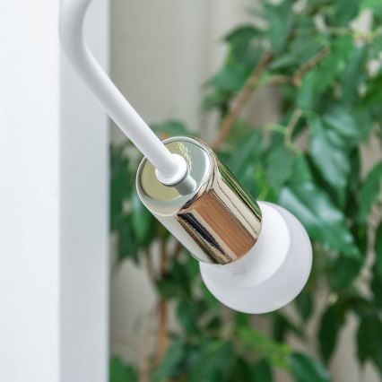 Vägglampa OXFORD 1xE27/15W/230V guld/vit