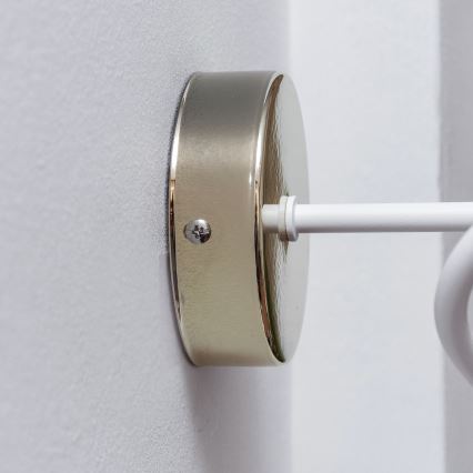 Vägglampa OXFORD 1xE27/15W/230V guld/vit