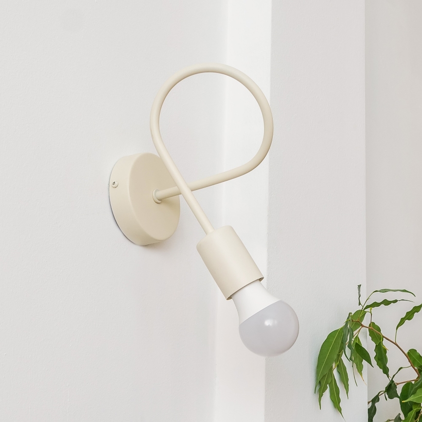 Vägglampa OXFORD 1xE27/15W/230V krämfärgad