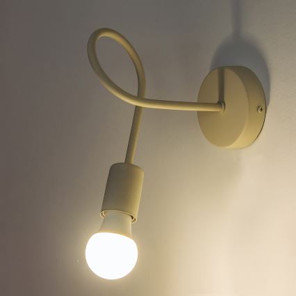 Vägglampa OXFORD 1xE27/15W/230V krämfärgad