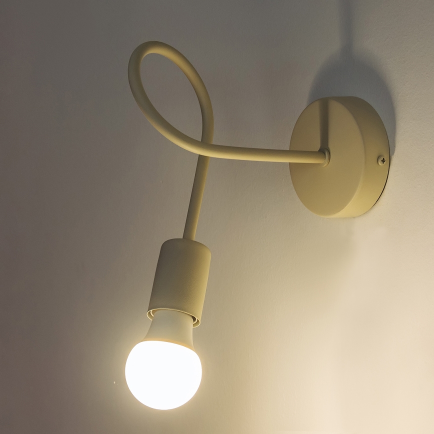 Vägglampa OXFORD 1xE27/15W/230V krämfärgad