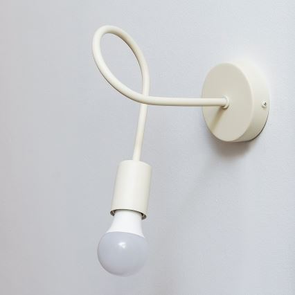 Vägglampa OXFORD 1xE27/15W/230V krämfärgad