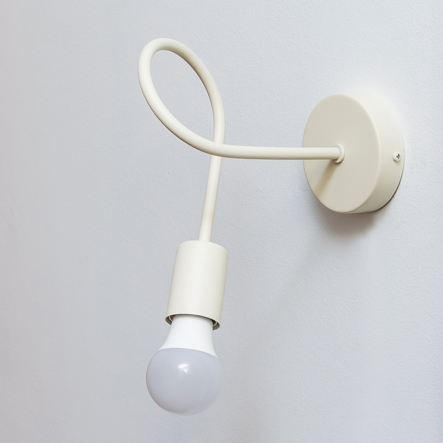 Vägglampa OXFORD 1xE27/15W/230V krämfärgad