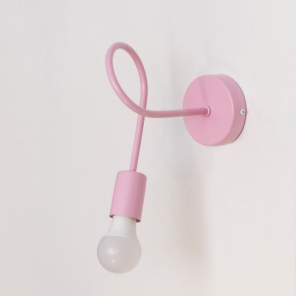 Vägglampa OXFORD 1xE27/15W/230V rosa