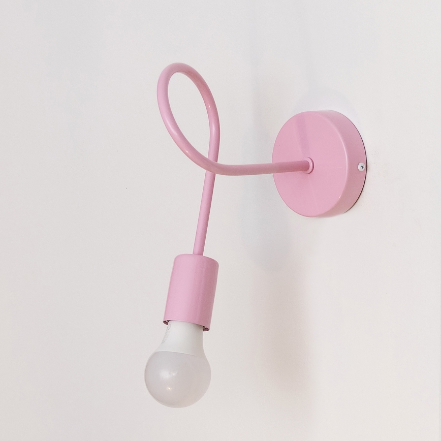 Vägglampa OXFORD 1xE27/15W/230V rosa