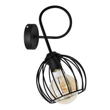 Vägglampa  OXFORD 1xE27/15W/230V svart 