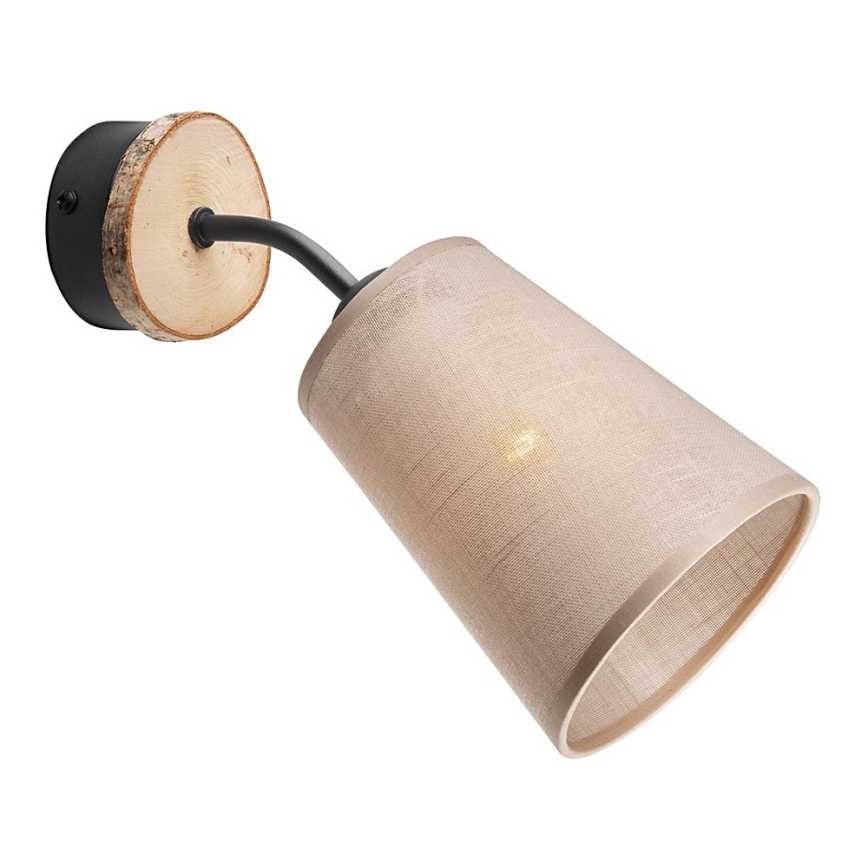 Vägglampa PACO 1xE14/40W/230V Björk