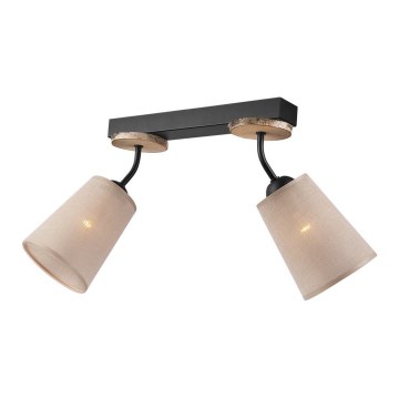 Vägglampa PACO 2xE14/40W/230V Björk