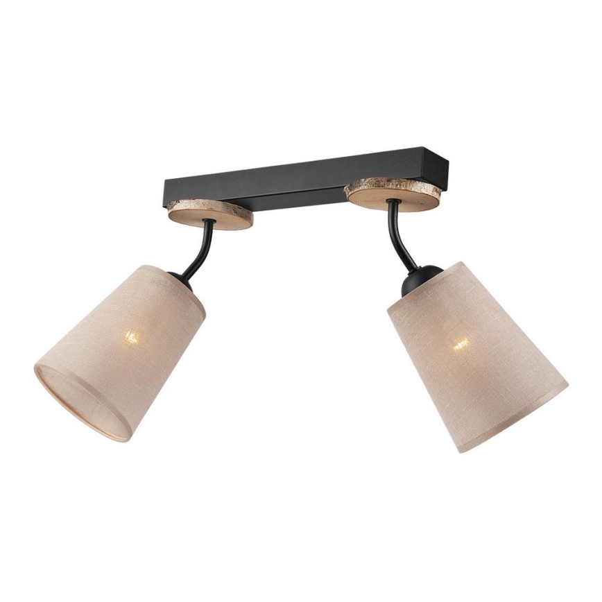 Vägglampa PACO 2xE14/40W/230V Björk