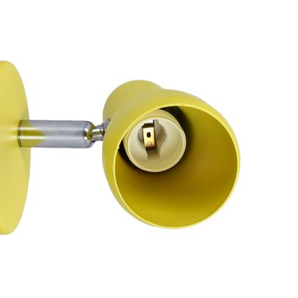 Vägglampa PICARDO 1xE14/40W/230V gul