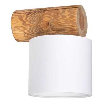 Vägglampa PINO MIX 1xE27/25W/230V tallträ