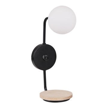 Vägglampa PONIO 1xG9/25W/230V svart/bok