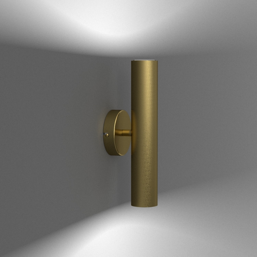 Vägglampa RAITO 2xGU10/8W/230V mässing
