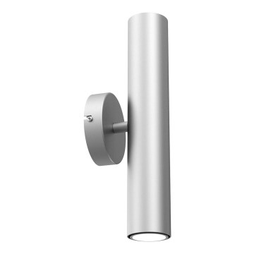 Vägglampa RAITO 2xGU10/8W/230V silver