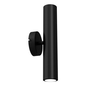 Vägglampa RAITO 2xGU10/8W/230V svart