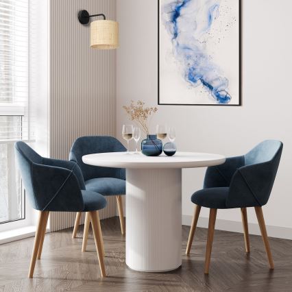 Vägglampa RATTAN 1xE27/60W/230V rotting