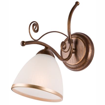 Vägglampa RETRO II 1xE27/60W/230V brons patina