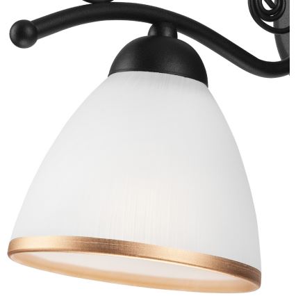 Vägglampa RETRO II 1xE27/60W/230V svart matt